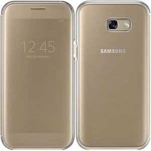 Цвет: Золотой - Чехол Samsung Clear View Cover Gold для Samsung A520 Galaxy A5 2017 (EF-ZA520CFEGRU)