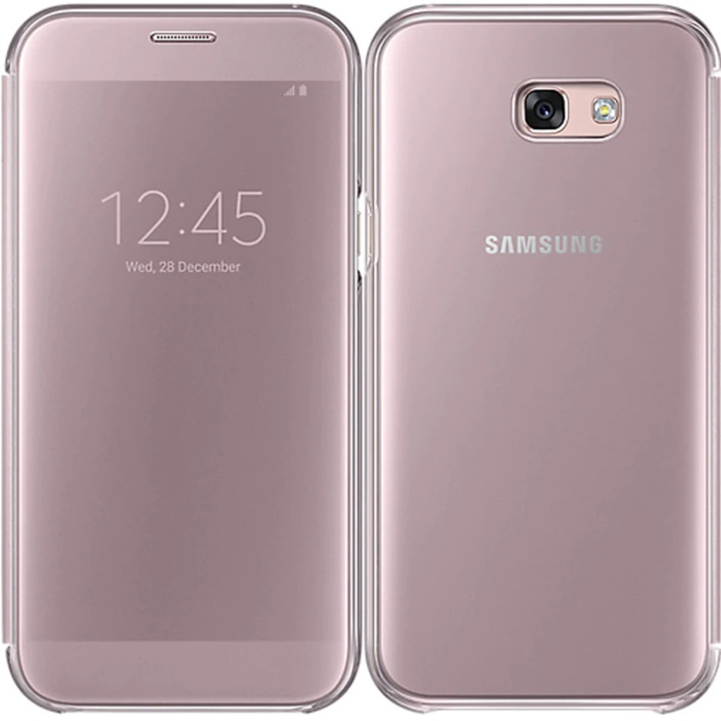 Чехол Samsung Clear View Cover Pink для Samsung A520 Galaxy A5 2017 (EF-ZA520CPEGRU)