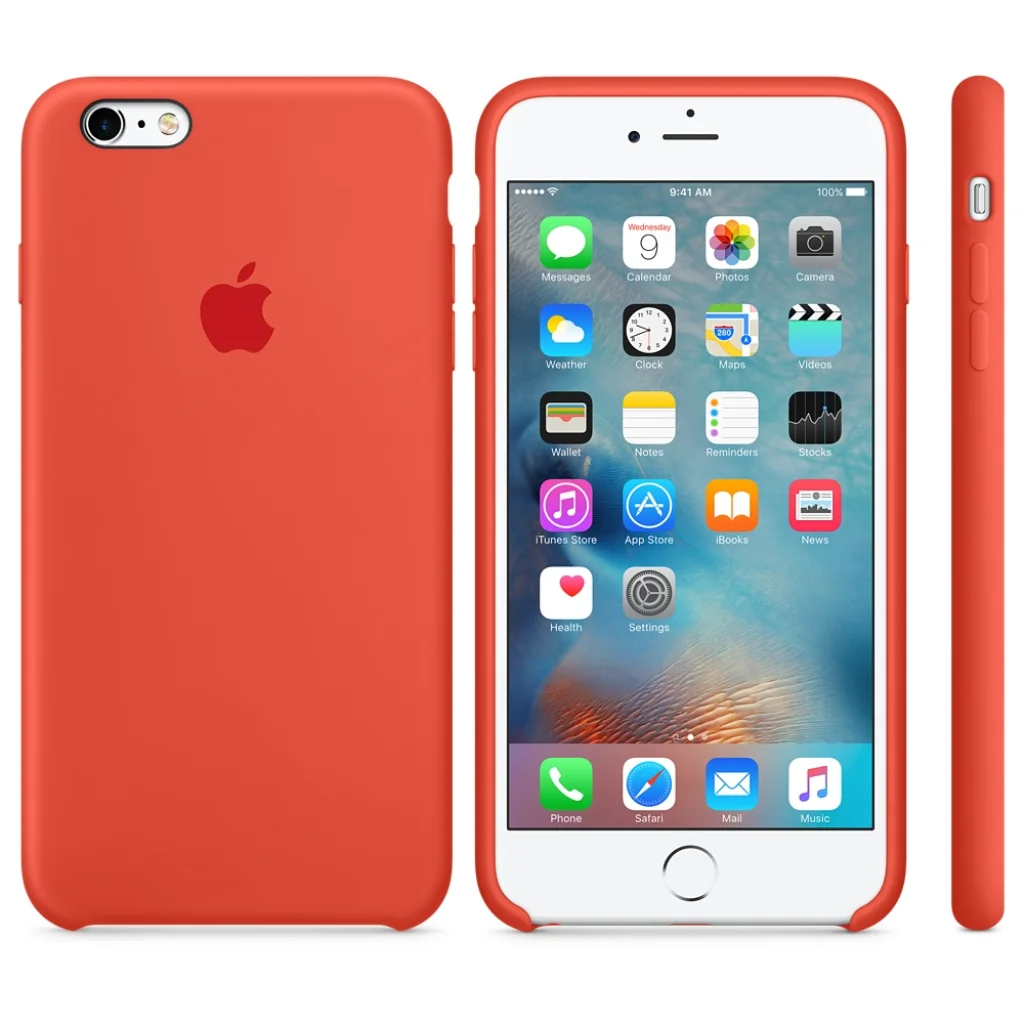 Чохол Apple iPhone 6s Plus Silicone Case Orange MKXQ2