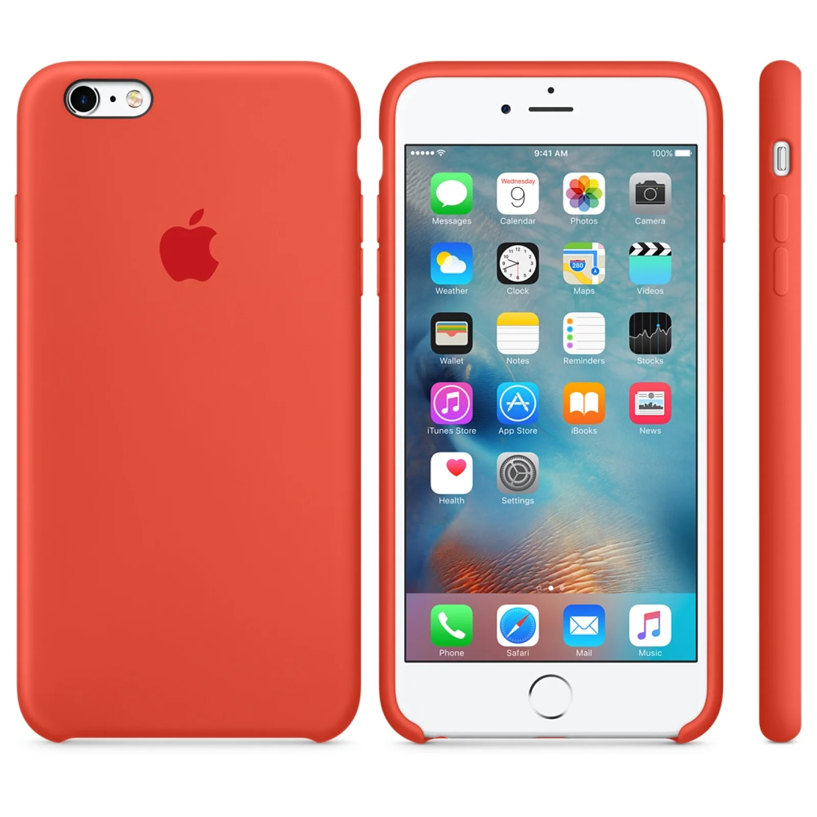 Чохол Apple iPhone 6s Plus Silicone Case Orange MKXQ2