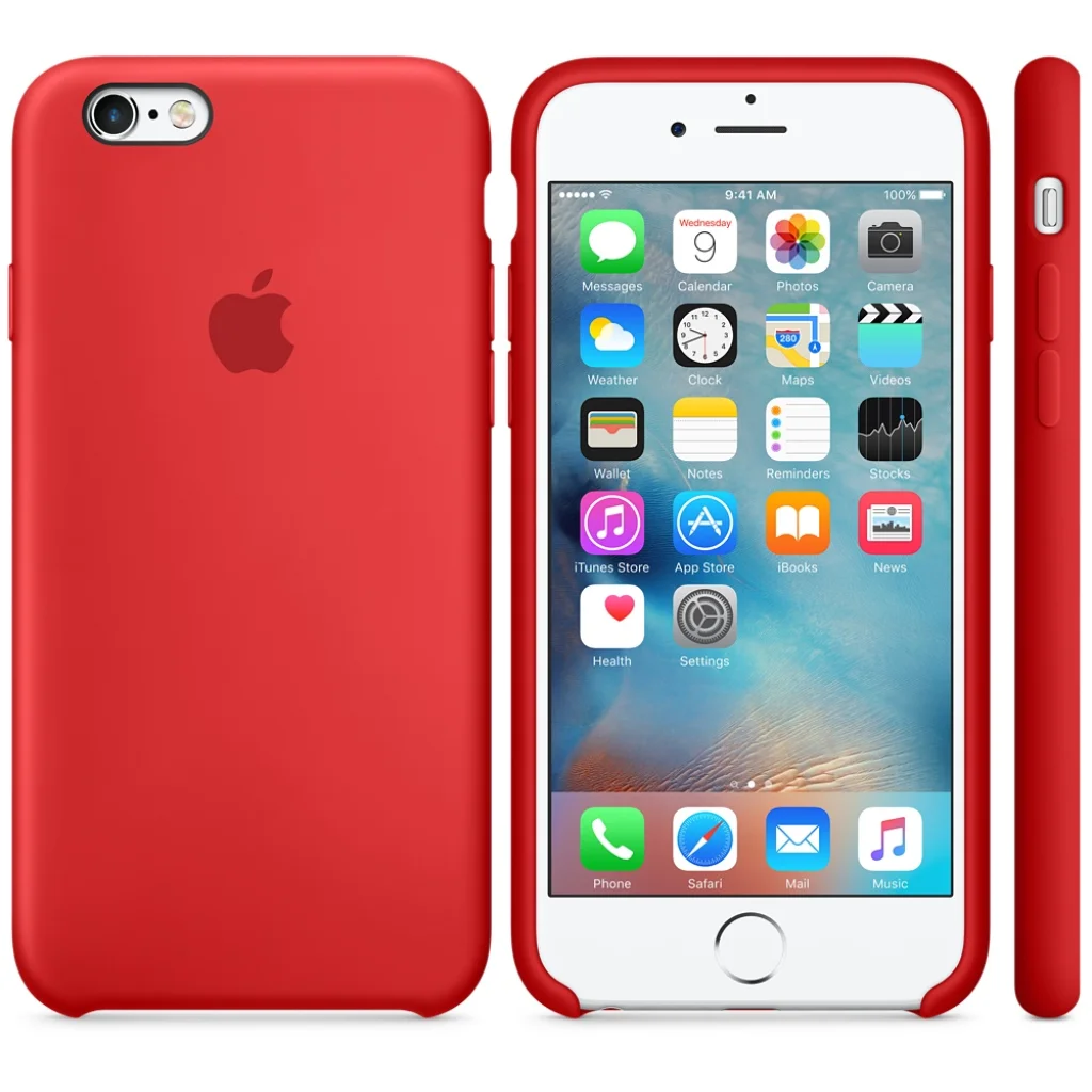 Чехол Apple iPhone 6s Silicone Case Product Red MKY32