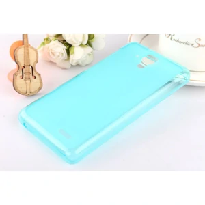 Цвет: Голубой - Накладка Original Silicone Case Blue для Lenovo A536/A358
