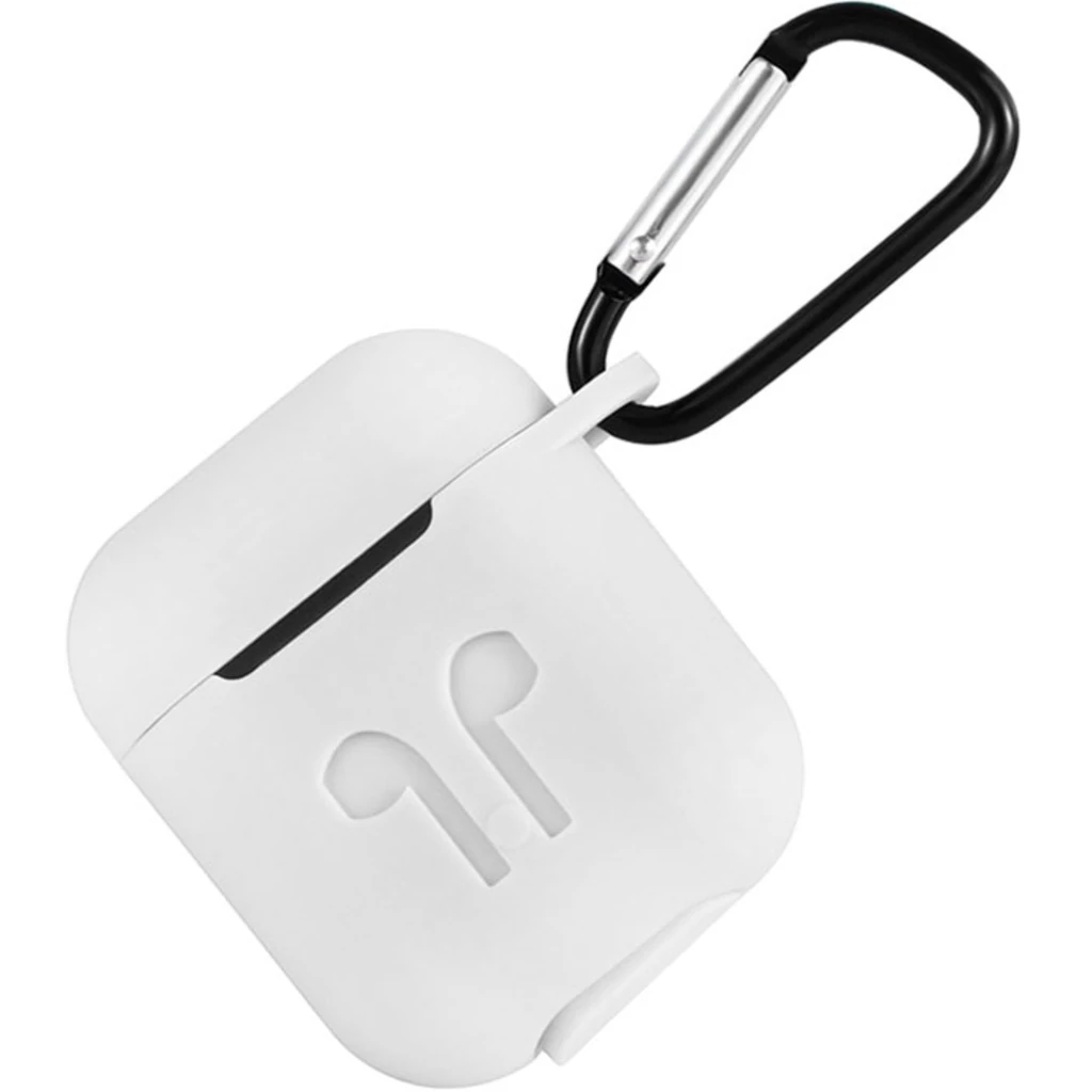 Чехол Apple AirPods A-J Mei Belt Clip Silicone Case White