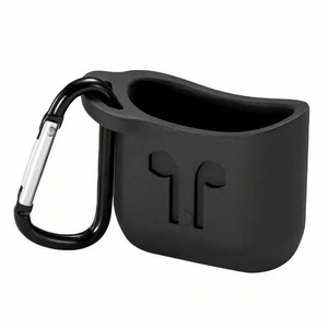 Цвет: Черный - Чехол Apple AirPods Silicone Cover Black