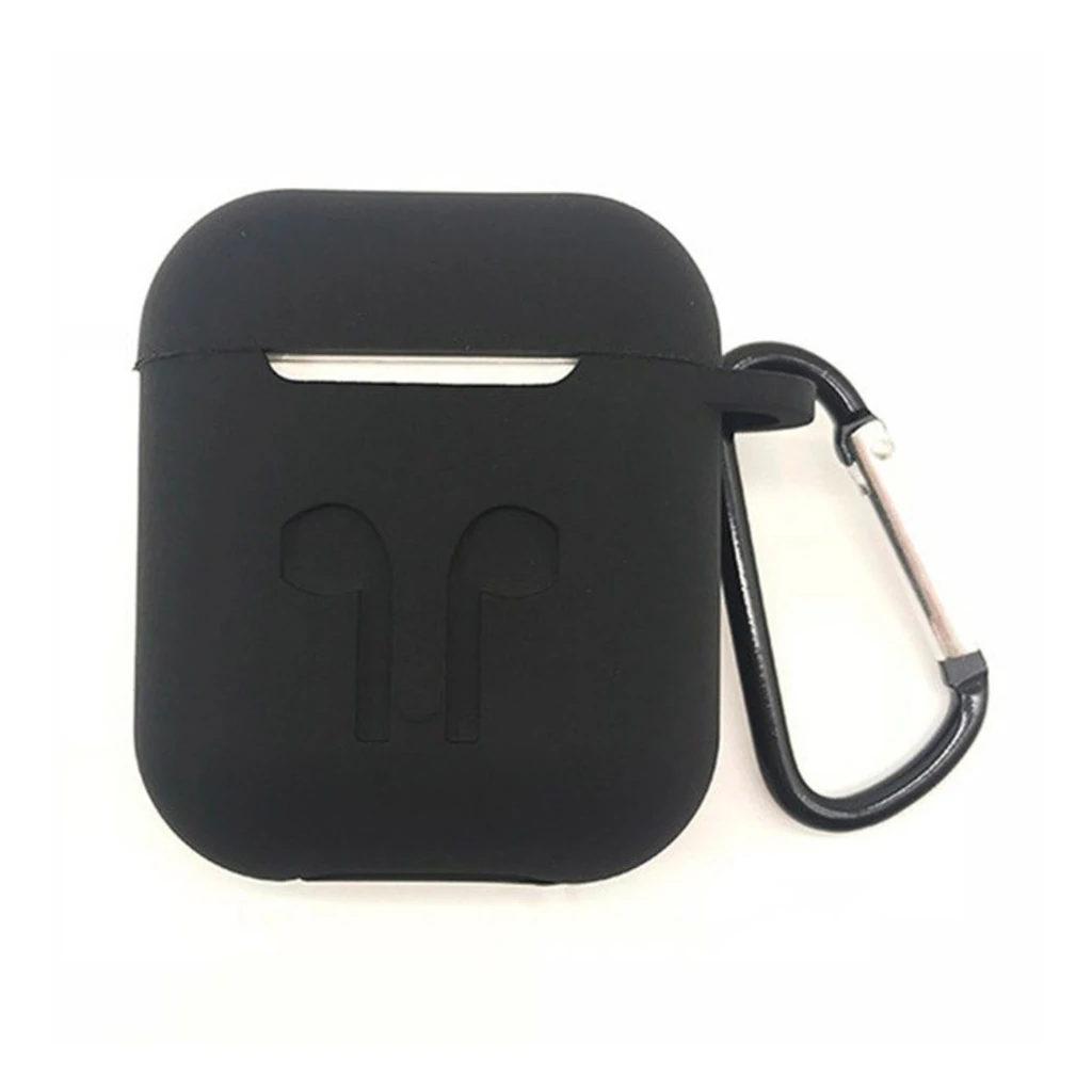 Чохол Airpods Silicone Soft Case Clip Black