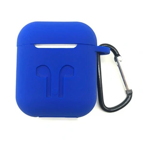 Чохол Airpods Silicone Soft Case Clip Blue