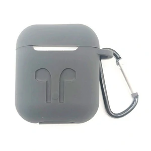 Колір: Сірий - Чохол Airpods Silicone Soft Case Clip Grey