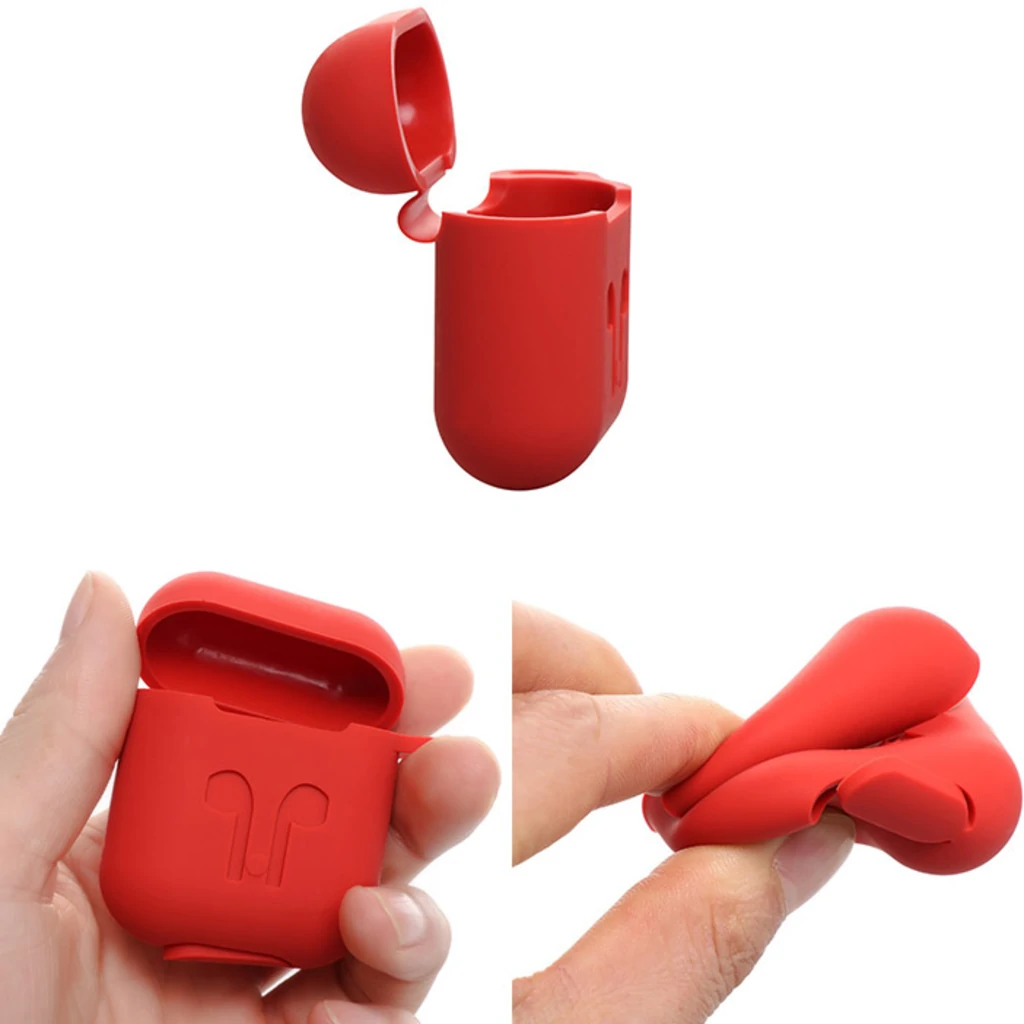 Чохол Airpods Silicone Soft Case Clip White