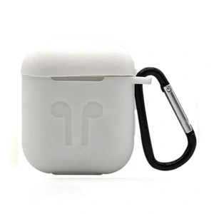 Чохол Airpods Silicone Soft Case Clip White