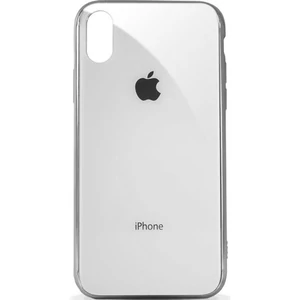 Цвет: Белый - Чехол Apple iPhone X, iPhone XS Silicone Glass Case White