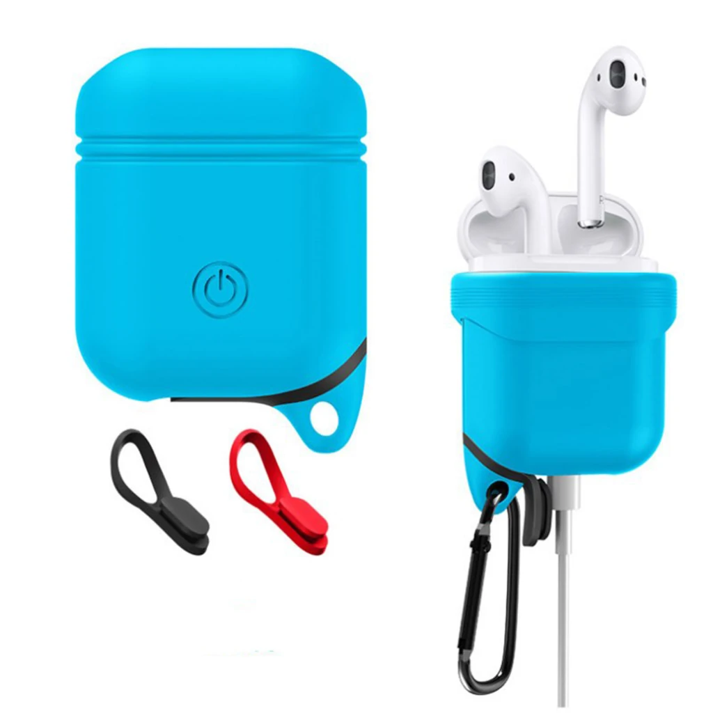 Чохол Apple AirPods C-Ku Silicone Waterproof Case Blue