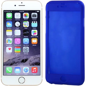 Цвет: Синий - Чехол Full Protection 360 Case & Glass Blue для iPhone 6, iPhone 6s