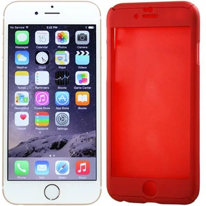 Цвет: Красный - Чехол Full Protection 360 Case & Glass Red для iPhone 6, iPhone 6s
