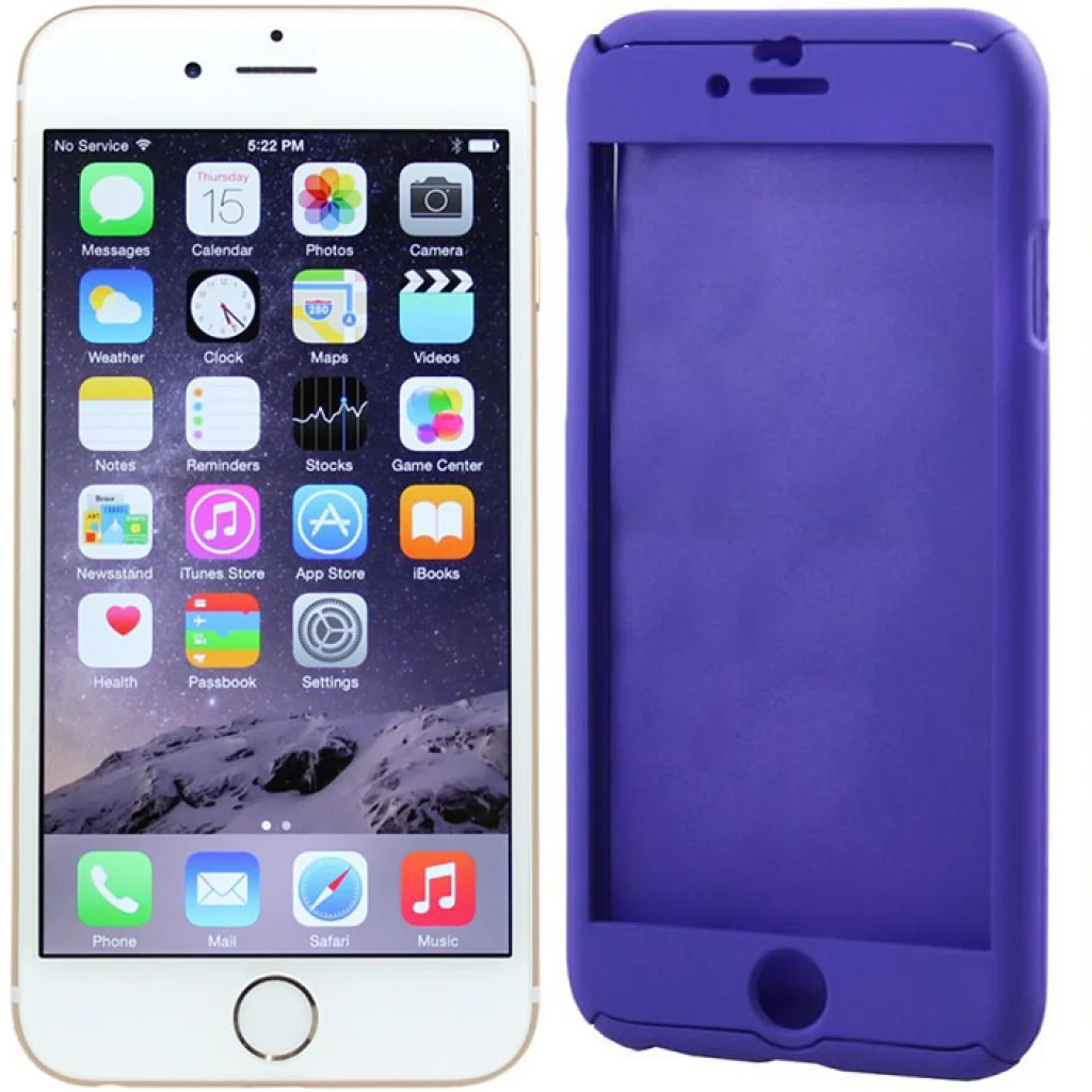 Чехол Full Protection 360 Case & Glass Violet для iPhone 6, iPhone 6s