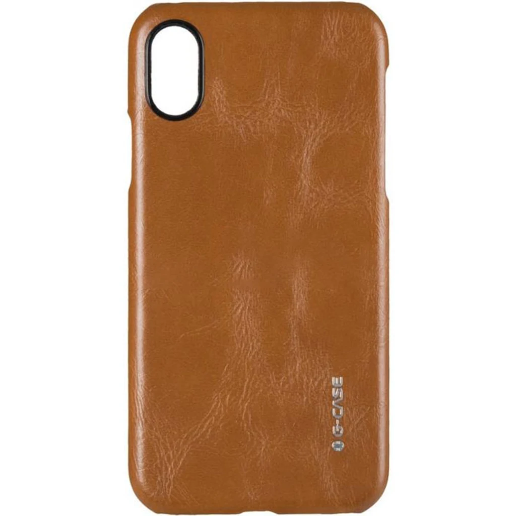 Чохол Apple iPhone X, iPhone XS G-Case Boa Series PU Leather Case Brown