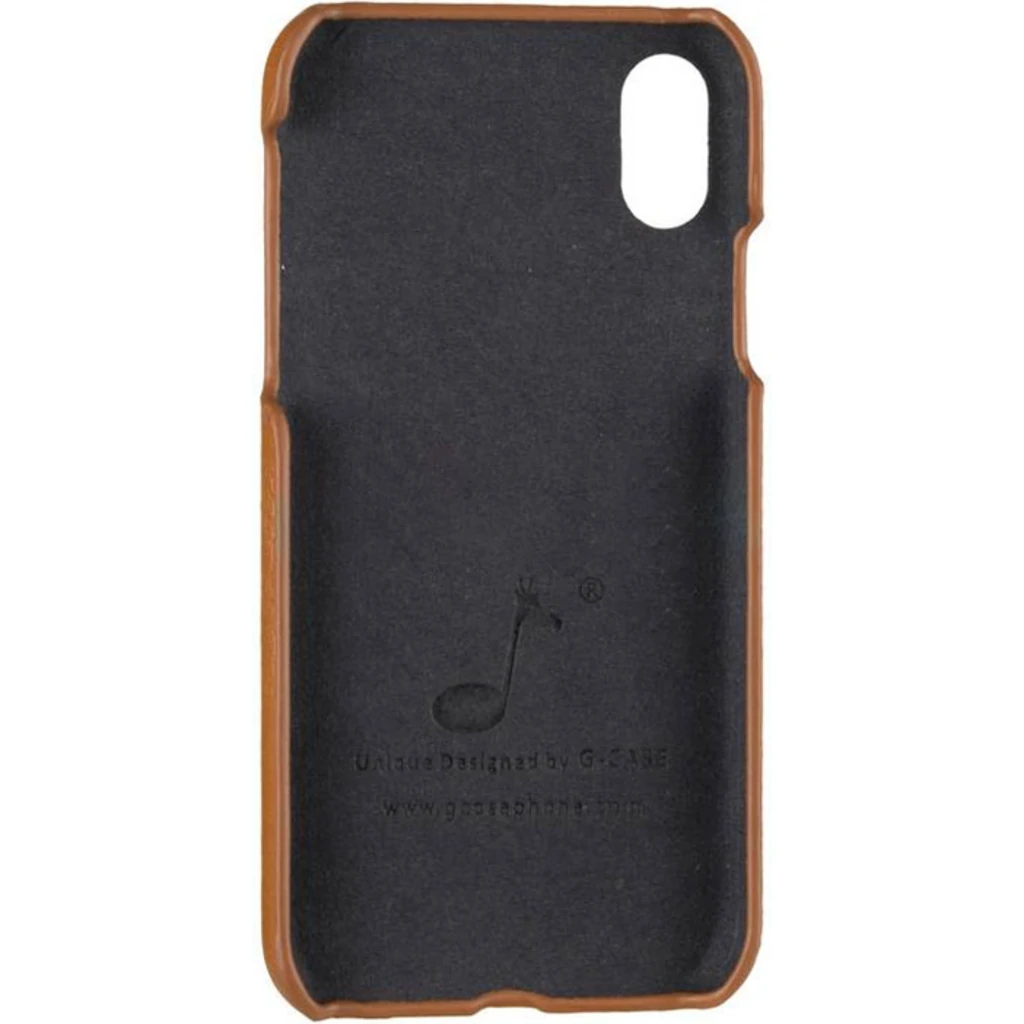 Чохол Apple iPhone X, iPhone XS G-Case Boa Series PU Leather Case Brown