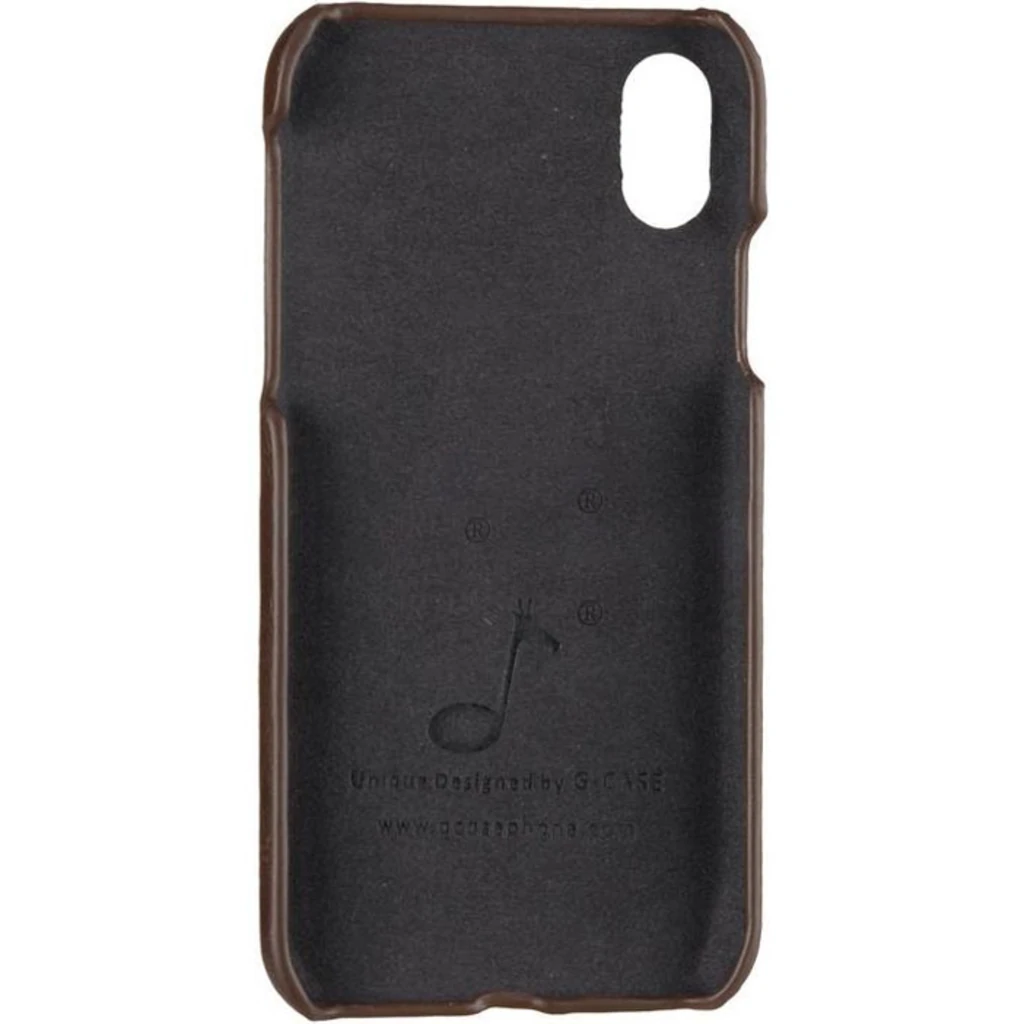 Чехол Apple iPhone X, iPhone XS G-Case Boa Series PU Leather Case Dark Brown
