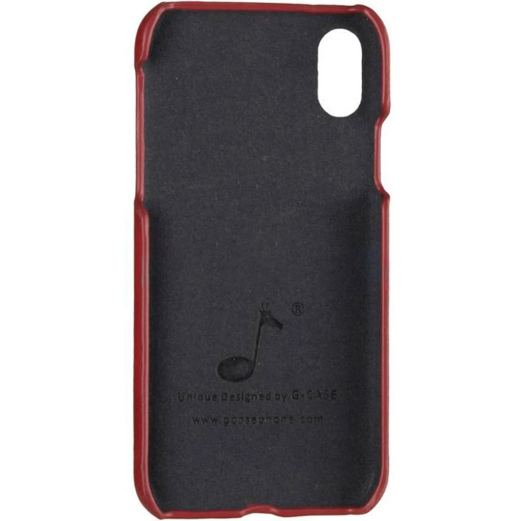 Чехол Apple iPhone X, iPhone XS G-Case Boa Series PU Leather Case Red