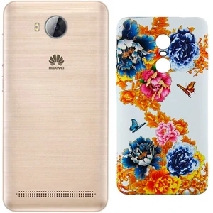 Цвет: Белый - Чехол Huawei Y3II Inavi Gallery Silicone Case (01) Flowers White