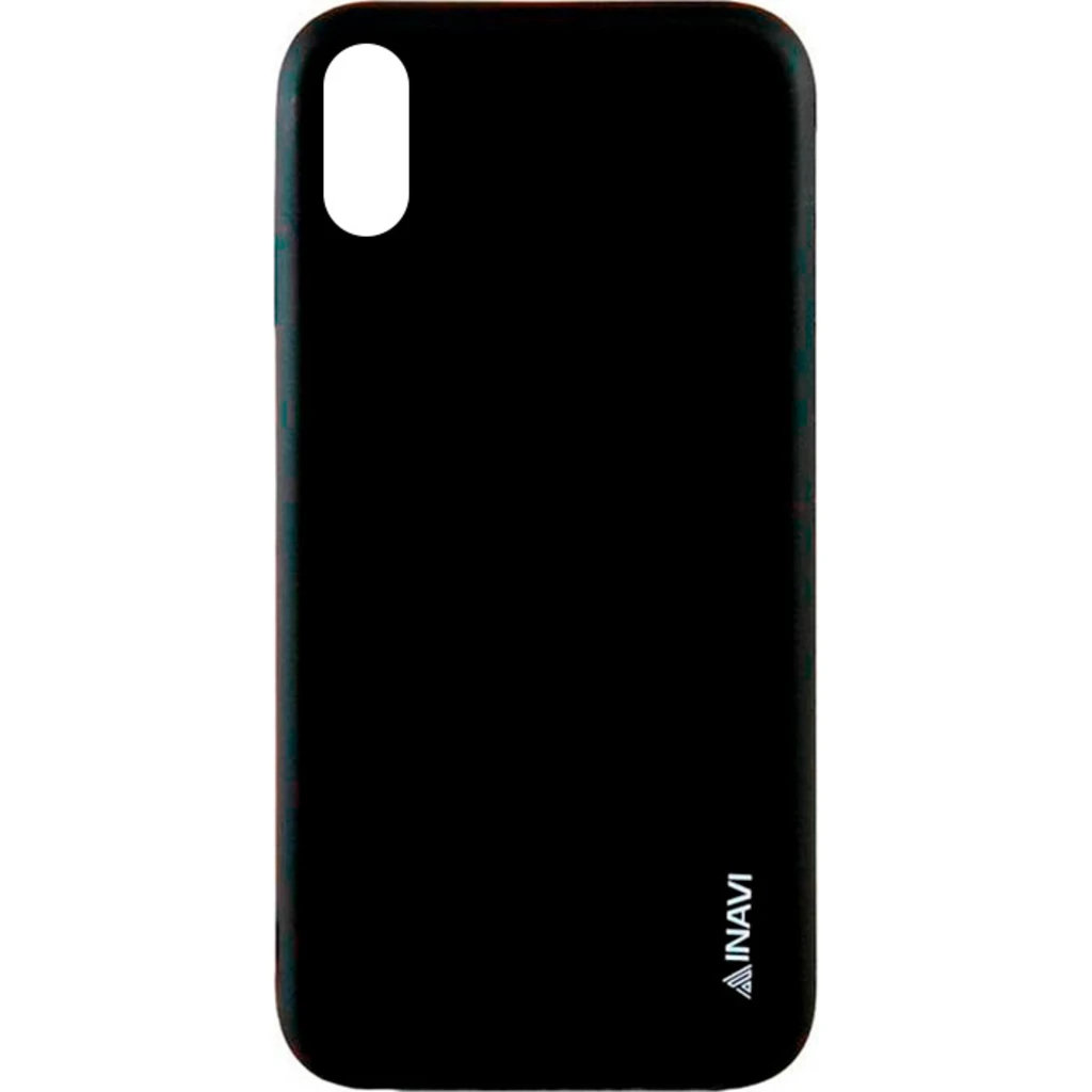 Чехол iPhone Xs Max Inavi Simple Color Silicone Case Black