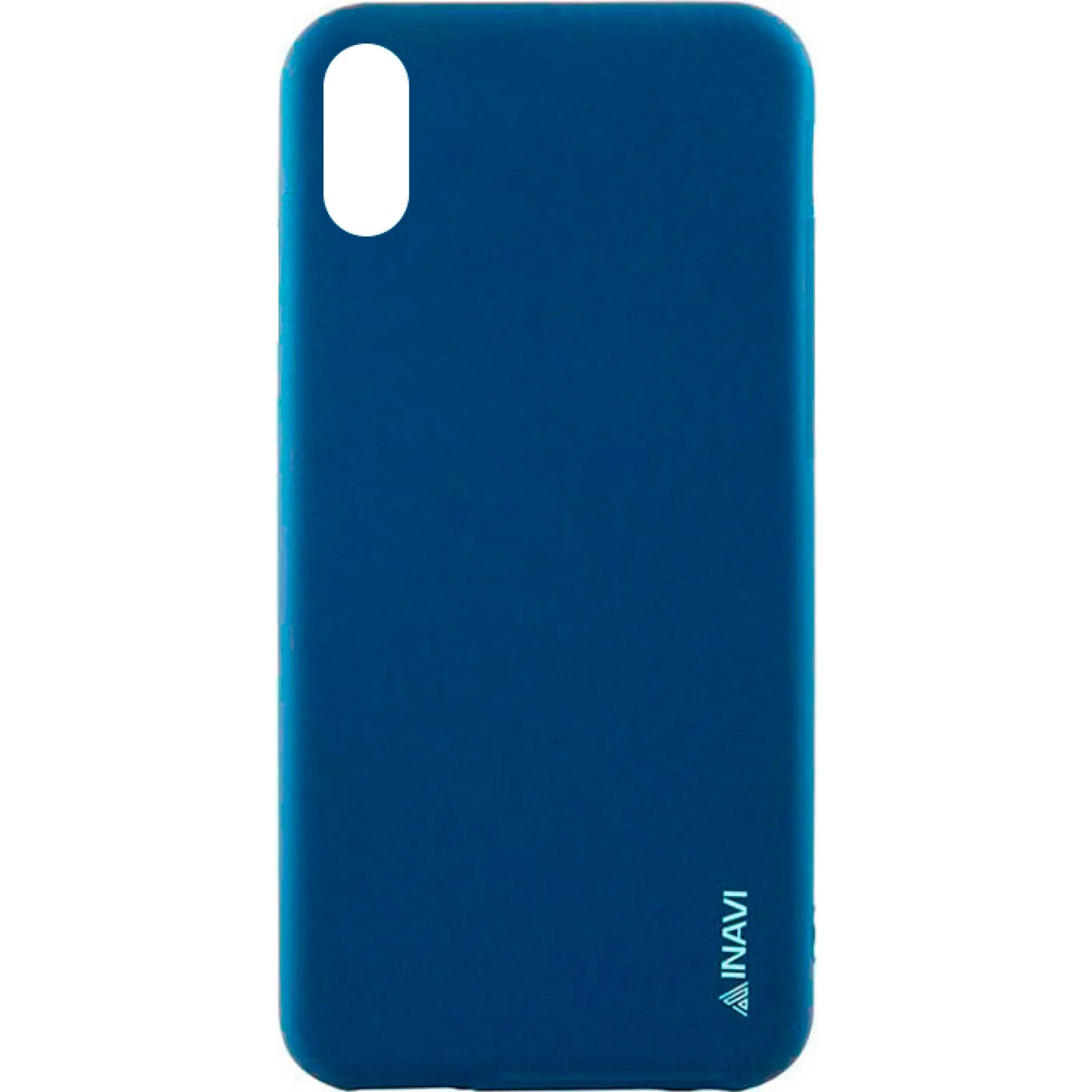 Чехол iPhone X Inavi Simple Color Silicone Case Dark Blue
