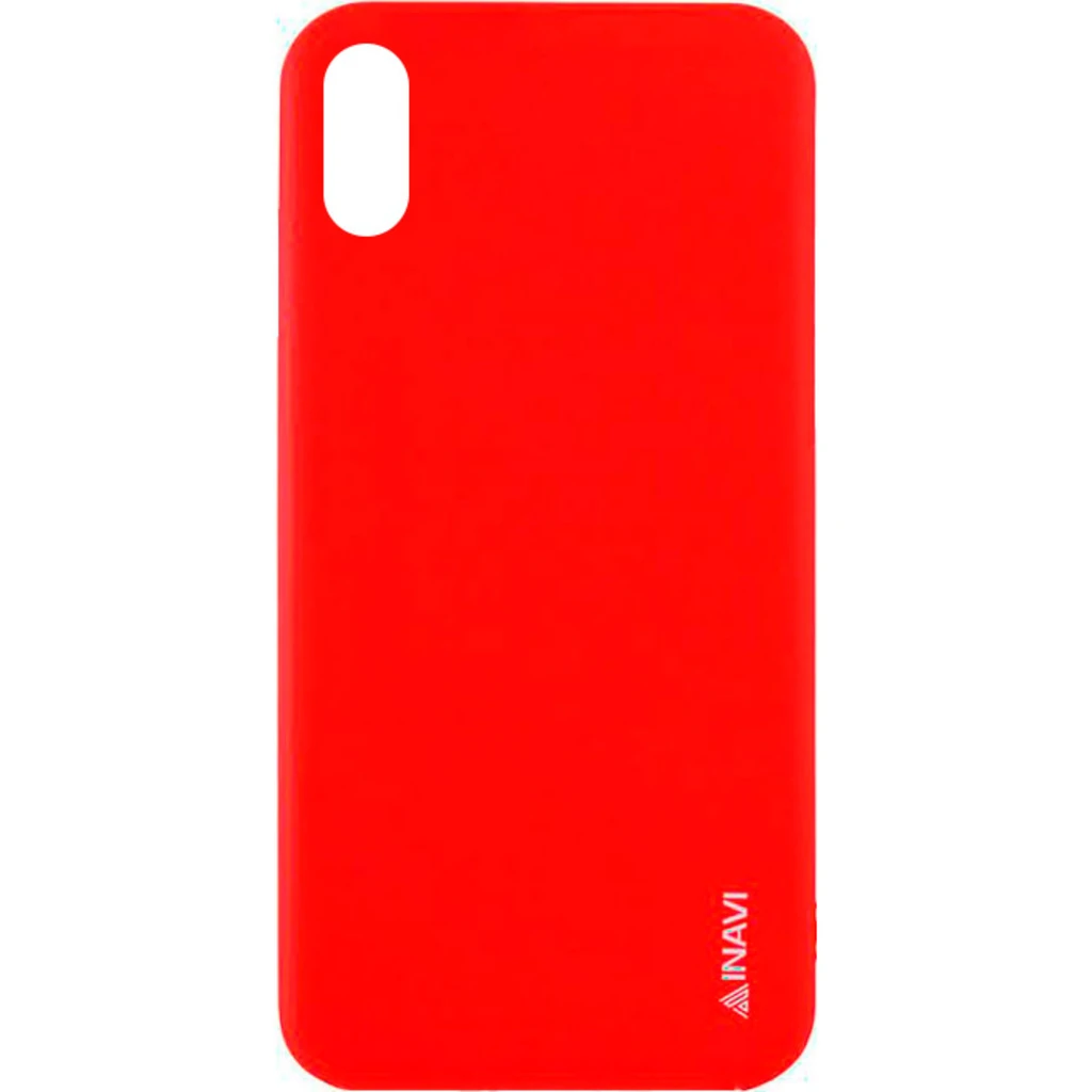 Чехол iPhone X Inavi Simple Color Silicone Case Red