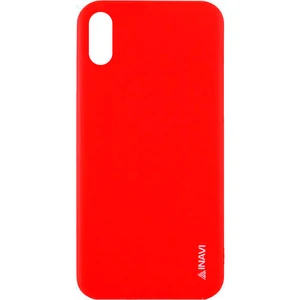Цвет: Красный - Чехол iPhone X Inavi Simple Color Silicone Case Red