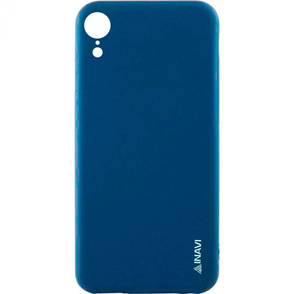 Чохол iPhone Xr Inavi Simple Color Silicone Case Dark Blue