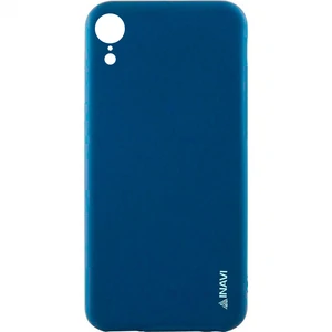 Цвет: Синий - Чехол iPhone Xr Inavi Simple Color Silicone Case Dark Blue
