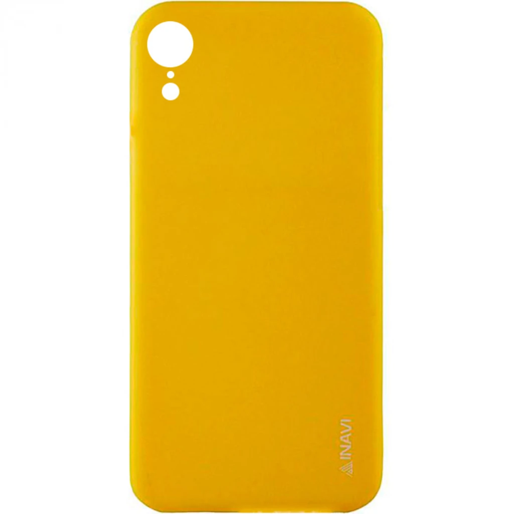 Чехол iPhone Xr Inavi Simple Color Silicone Case Yellow
