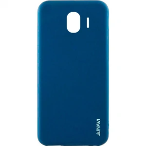 Цвет: Синий - Чехол Samsung Galaxy J4 2018 (SM-J400) Inavi Simple Color Silicone Case Dark Blue