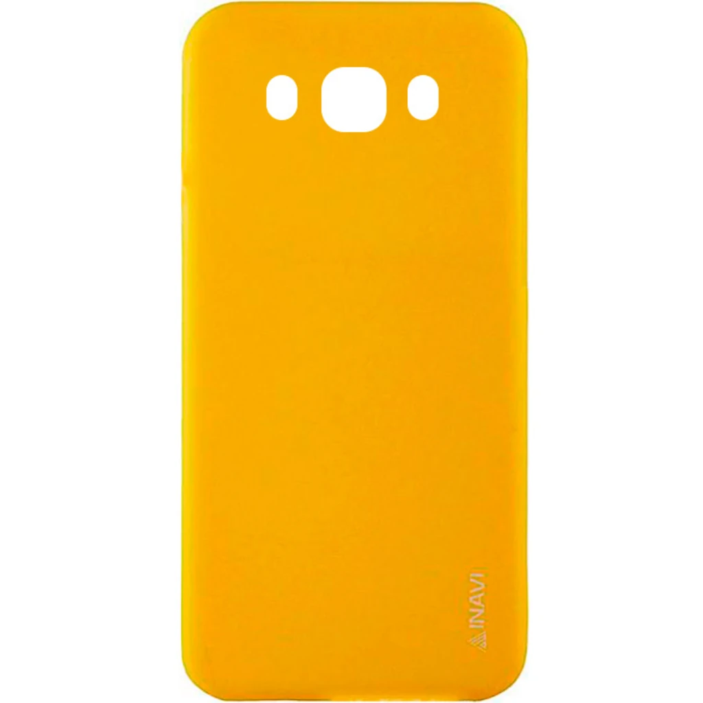 Чехол Samsung Galaxy J7 2016 (SM-J710) Inavi Simple Color Silicone Case Yellow