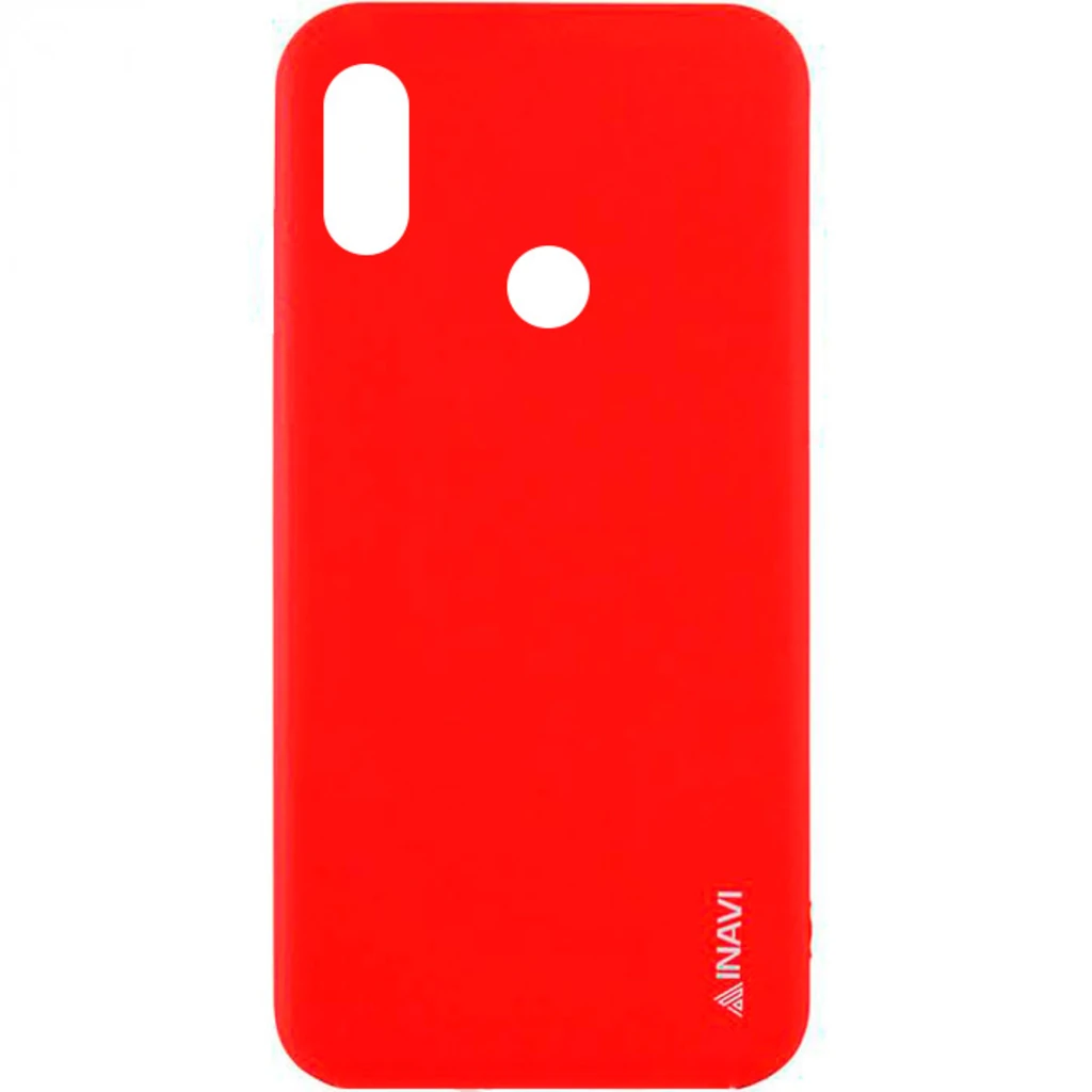 Чохол Xiaomi Redmi 6 Pro, Xiaomi Mi A2 Lite Inavi Simple Color Silicone Case Red