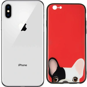 Чехол iPaky Glass Print Dog для iPhone X, iPhone XS