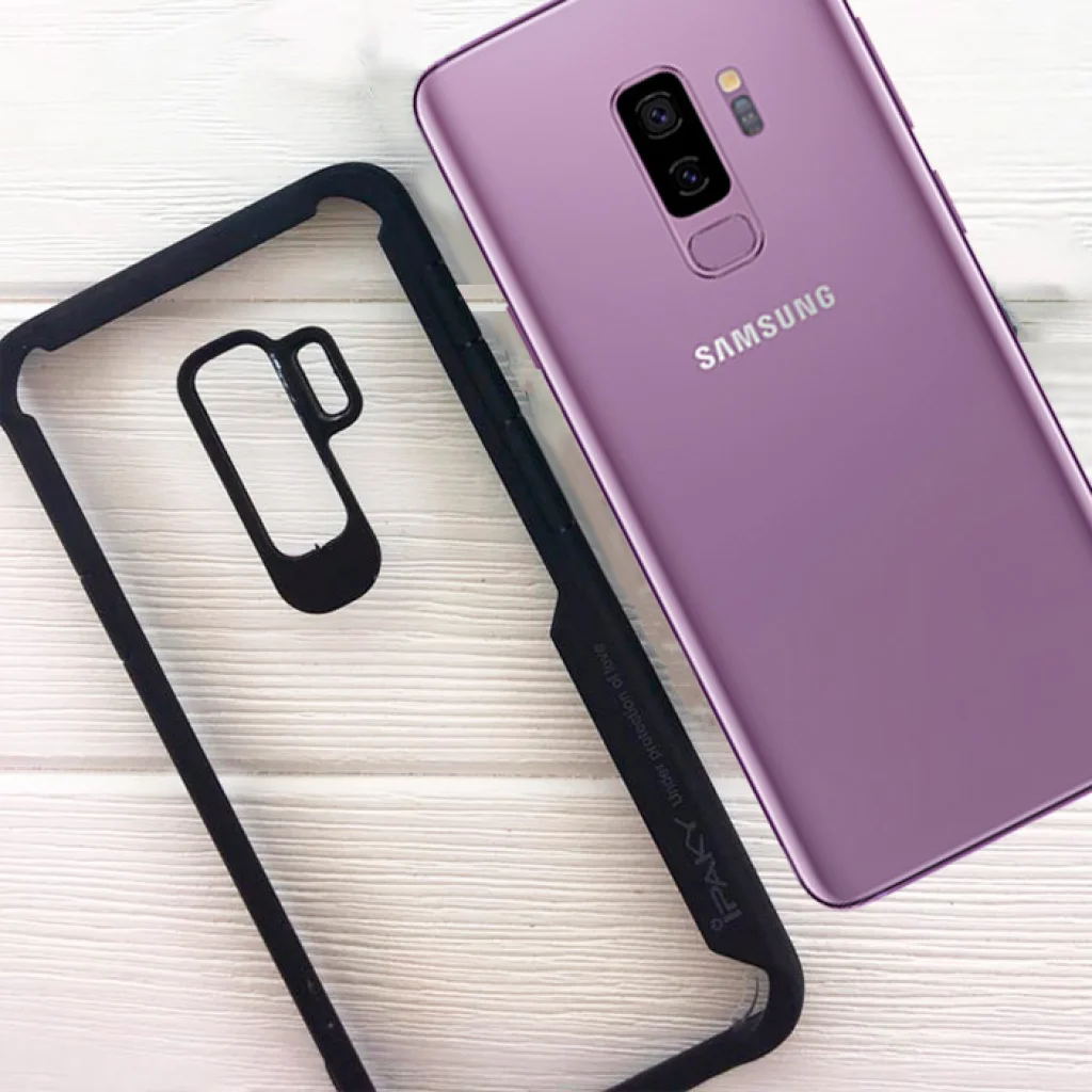 Чехол Ipaky LuckCool TPU+PC Transparent Silicon Case Black для Samsung G965 Galaxy S9 Plus