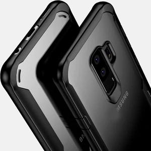 Чехол Ipaky LuckCool TPU+PC Transparent Silicon Case Black для Samsung G965 Galaxy S9 Plus