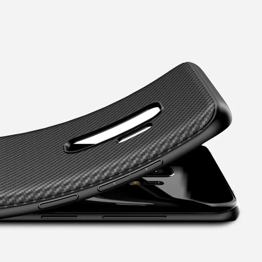 Чехол Ipaky Musy Carbon Silicon Case Black для Samsung G960 Galaxy S9