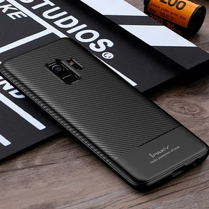 Чехол Ipaky Musy Carbon Silicon Case Black для Samsung G960 Galaxy S9