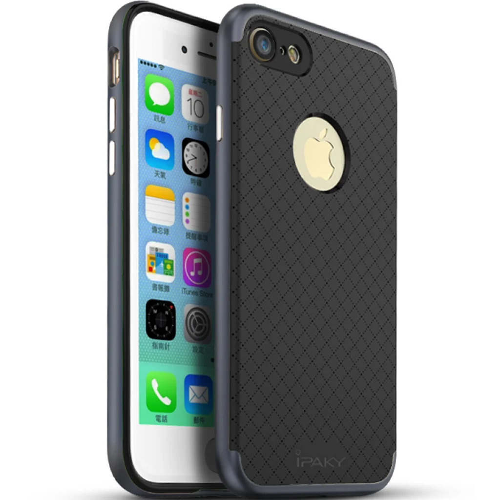 Чохол Ipaky TPU + PC Frame Silicon Case Black для iPhone 8