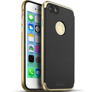 Цвет: Золотой - Чехол Ipaky TPU+PC Frame Silicon Case Gold для iPhone 8
