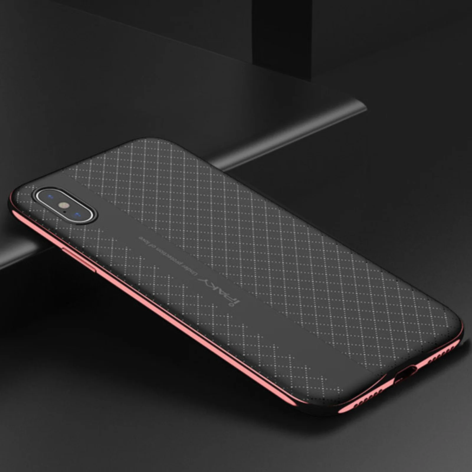Чехол Ipaky TPU+PC Frame Silicon Case Red для iPhone X