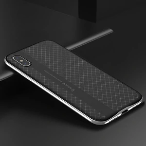 Чохол Ipaky TPU + PC Frame Silicon Case Silver для iPhone X