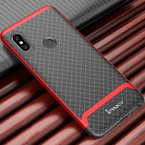 Цвет: Красный - Чехол Ipaky TPU+PC Frame Silicon Case Red для Xiaomi Redmi Note 5, Xiaomi Redmi Note 5 Pro