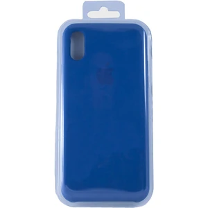 Цвет: Синий - Чехол Apple iPhone XR Silicone Case Dark Blue (01) (HQCo)