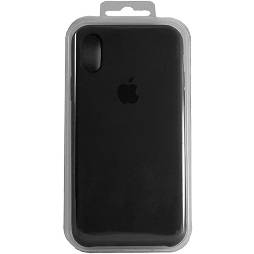 Чехол Apple iPhone XR Silicone Case Black (HQCo)