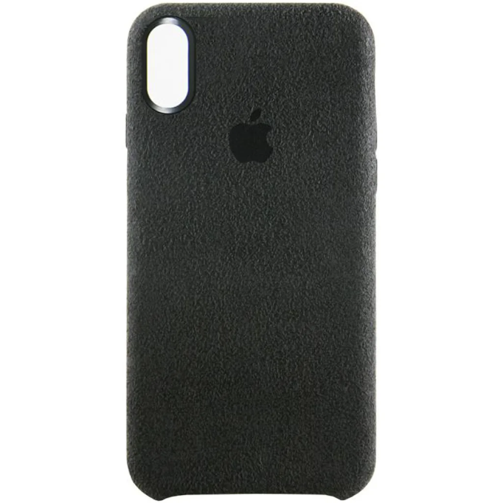 Чехол Alcantara Cover Black для iPhone X