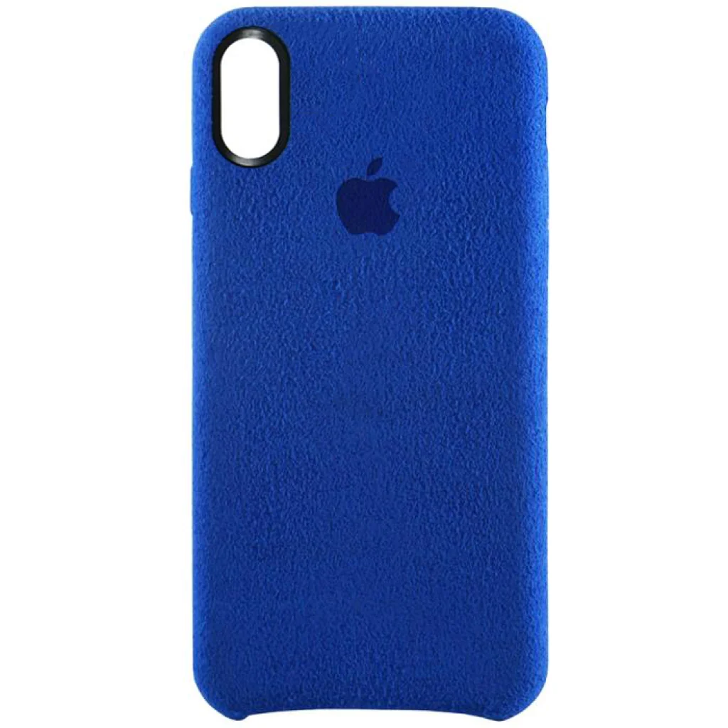 Чехол Alcantara Cover Blue для iPhone X