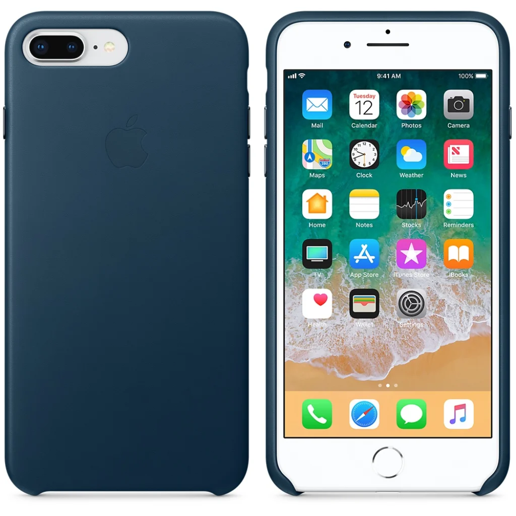 Чохол Apple iPhone 8 Plus, iPhone 7 Plus Leather Case Cosmos Blue MQHR2