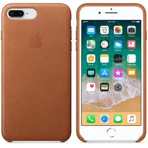 Колір: Коричневий - Чохол Apple iPhone 8 Plus, iPhone 7 Plus Leather Case Saddle Brown MQHK2