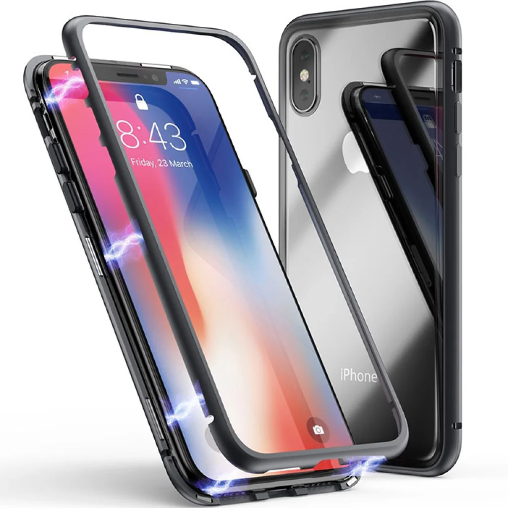 Чехол Apple iPhone XS Max Magnetic Frame 360 Case Black